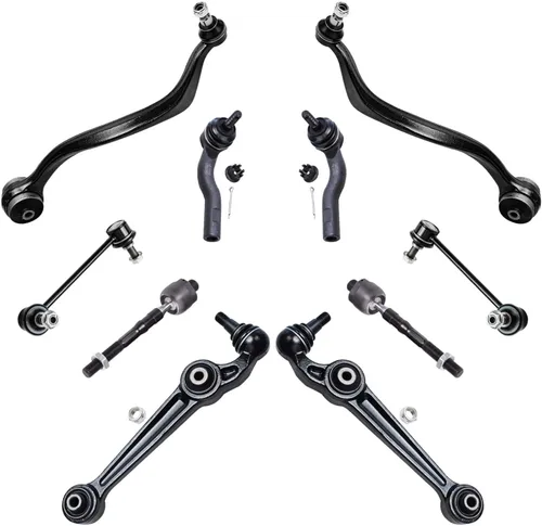 Miniatura 112 de Detroit Axle - Kit de suspensión frontal de 10 piezas para Jeep 2002-2004 Liberty, 2 brazos de control superiores con rótula 2 rótulas inferiores, 4