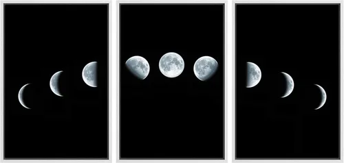 Miniatura 78 de wall26 Lienzo enmarcado para pared, juego de arte de noche estrellada sobre montañas, cielo nocturno tranquilo, naturaleza, desierto, fotografía