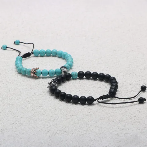 Miniatura 4 de Pulseras magnéticas a juego con tu novio y novia con cuentas para mujeres, hombres, amantes de los mejores amigos, pulseras de conexión para regalo