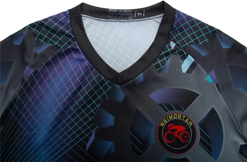 Miniatura 123 de Hotlion Camiseta de ciclismo para hombre, manga larga, MTB Motocross, ropa de carreras todoterreno