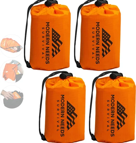 Miniatura 11 de MODERN NEEDS Emergency Sleeping Bag Survival – Thermal Blanket & Bivy Sack Emergency Bivy & Survival Blanket Outdoor Sleeping Bag & Hiking