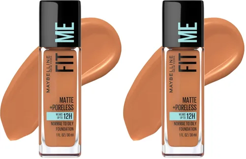 Miniatura 67 de Maybelline New York Fit Me Matte + Poreless Base Líquida, Formato de Bolsa, 220 Natural Beige, 1.3 onzas 220 Beige natural