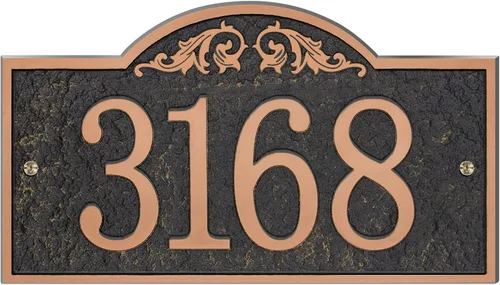 Placa de dirección vintage tallada a mano para patio, exterior, letrero decorativo personalizado para casa, placa de pared de jardín, 11 x 6 Rojo