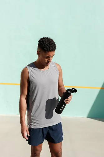 Miniatura 2 de Botella de agua con aislamiento al vacío de acero inoxidable ZULU Ace con pico para tragar, tapa con cierre a prueba de fugas y base extraíble