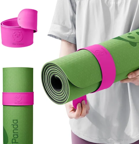 Miniatura 10 de Slim Panda Yoga Mat Strap Slap Band, One Snap Keeps Mats Tightly Rolled, Heavy-Duty Clasp Fits Most Size Mats(24" L X 2" W)