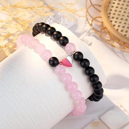 Miniatura 7 de PINKDODO Couples Bracelets for Boyfriend Girlfriend Women Men Lovers Friends
