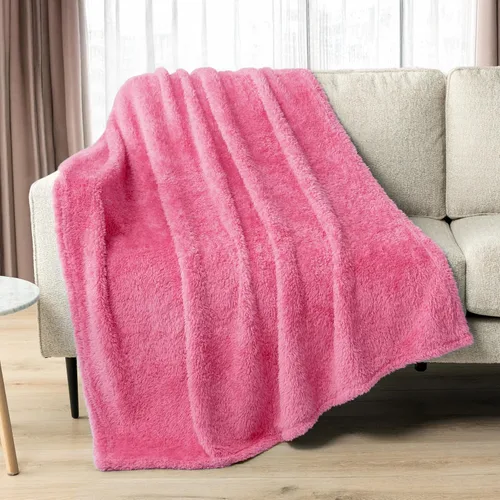 Miniatura 40 de PAVILIA - Manta de sherpa para sofá, gris esponjosa y cálida, manta de felpa suave para cama, acogedora, súper suave y ligera, manta decorativa