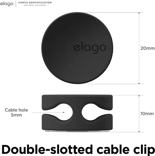 Miniatura 4 de elago Botones de gestión de cables: organizadores de escritorio, accesorios de escritorio, clips para cables, organizador de cables, oficina