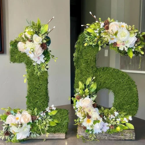 Miniatura 4 de 2 Rollos de Camino de Mesa de Musgo Falso para Decoración 4" x 47" Musgo Artificial para Plantas Verdes en Interiores, Hierba Sintética