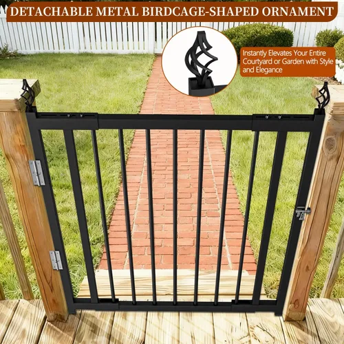 Miniatura 7 de Puertas ampliables mejoradas de 3 a 4 pies de ancho x 33 pulgadas de alto, puertas de cubierta de alta resistencia para exteriores con pestillo,