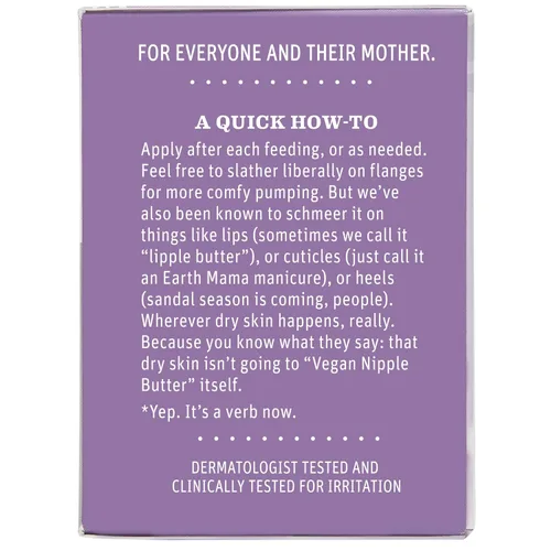 Miniatura 8 de Earth Mama Crema vegana para pezones Crema de lactancia materna sin crueldad para madres lactantes Sin lanolina 2 onzas