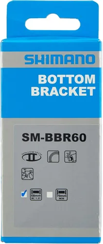 Miniatura 3 de Shimano BBR60 abrazadera inferior Ultegra BSA.