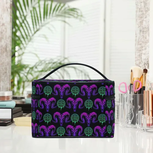 Miniatura 4 de Bolsa de Maquillaje, Bolsa Organizadora de Maquillaje de Viaje de Leopardo Rosa Estuches de Cosméticos Bolsas de Aseo para Niñas Mujeres Damas