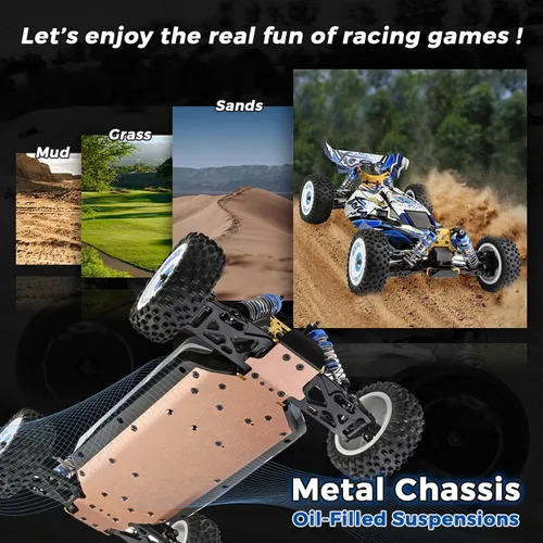 Miniatura 5 de CKYSCHN WLtoys 124017(V2) Coche RC Rápido, 1/12 Coches RC Sin Escobillas, Coches RC Hobby Todoterreno 4x4 a 75km/h para Adultos, Coche RC de Control