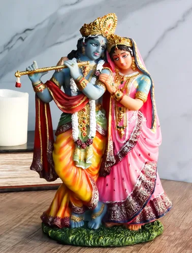 Miniatura 9 de Ebros Gift Estatua védica hindú de Radha y Krishna de la Ilustración oriental de 8 pulgadas de alto Avatar de Vishnu y Shakti Dioses Amor Divino
