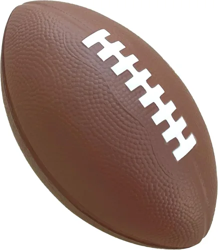 Miniatura 11 de Balón de fútbol de espuma - Balón pequeño de 18.4 cm de agarre fácil para niños - Balón de fútbol juvenil de tamaño para niños - Balones de espuma