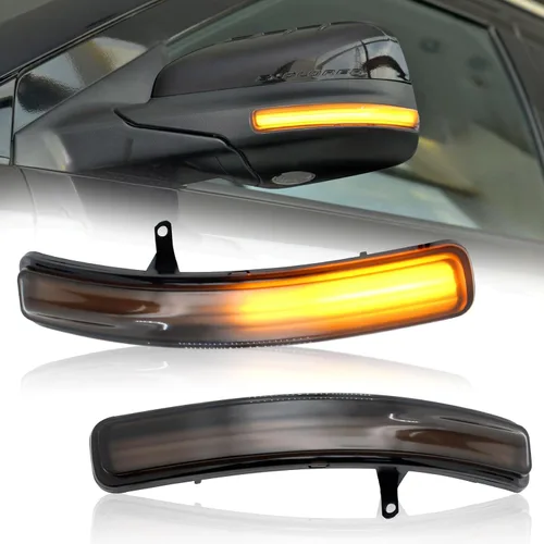 [2 piezas] Luces intermitentes para retrovisor lateral para Ford Explorer 2011-2019 Reemplazo# BB5Z-13B375-A, BB5Z13B375A Ensamblaje de luces