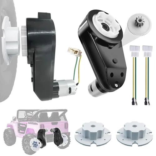 Caja de cambios de coche para niños, 2 unidades, 12 V, RS550, 40000 RPM, caja de cambios de motor de alta velocidad para ruedas eléctricas, juguetes