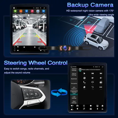Miniatura 6 de Radio de coche de 9.7 pulgadas para Ford F150 2009 2010 2011 2012 doble DIN con Carplay inalámbrico Android Auto [2+32G] Bluetooth pantalla estéreo