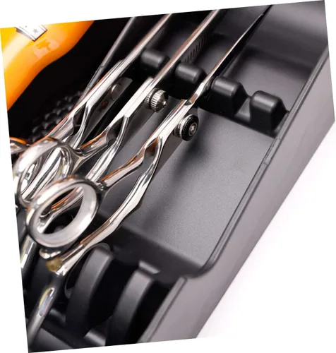 Miniatura 3 de MERRYHAPY Clipper para estuche de almacenamiento, estación de corte de pelo portátil, recortadora, peluquero con bandeja para el cabello, muescas