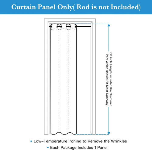 Miniatura 39 de RYB HOME - Cortinas extralargas de privacidad, para bloquear luz, de techo a suelo, para comedor, oficina, sala de estar, cine en casa, patio, 8.3