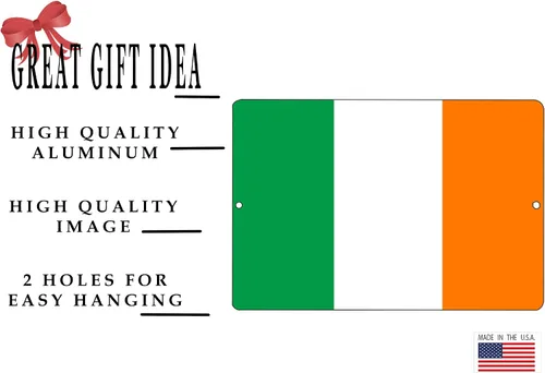 Miniatura 2 de Bandera irlandesa Metal Tin Sign Decoración de pared Hombre Cueva Bar Irlanda