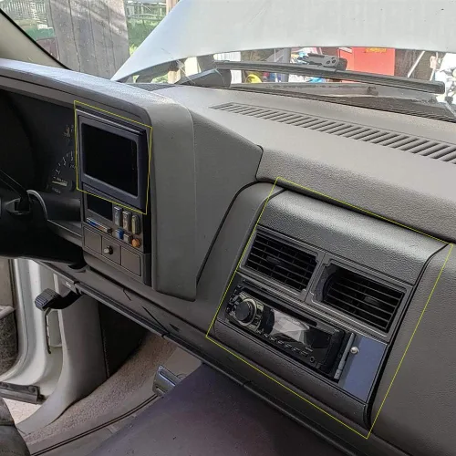 Miniatura 7 de G-PLUS Kit de antena de radio estéreo para camión, color negro, compatible con Chevy Crew Cab Dually 1992-1994 GMK333BU, Metra 99-3000R, GMP333