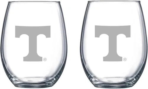 Miniatura 2 de RFSJ Juego de 2 copas de vino o bebidas con logotipo de Satin Frost (Harvard)