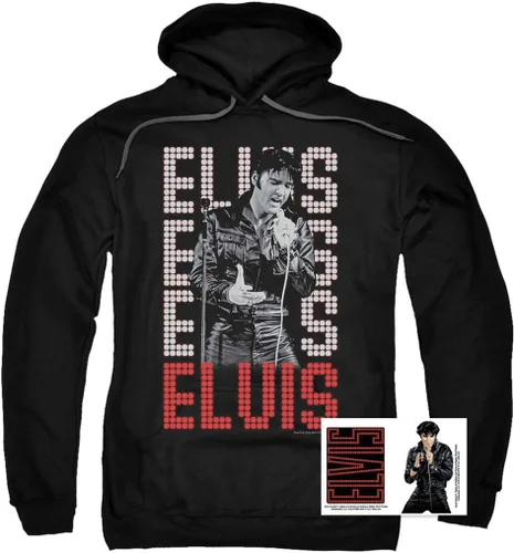 Miniatura 2 de Popfunk Elvis Presley Signature Heartthrob Music Pullover Sudadera con capucha y pegatinas
