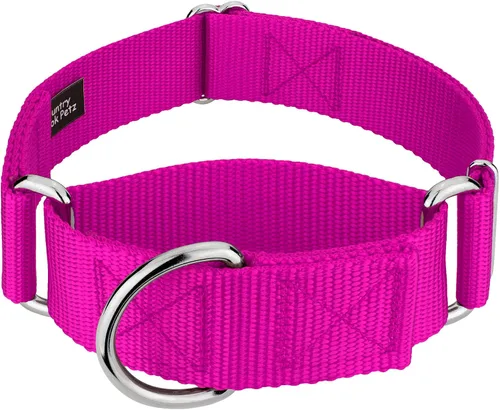 Miniatura 18 de Country Brook Petz - Collar para perro de nailon resistente Martingale de 15 colores (extra grande, 1 1/2 pulgadas de ancho, azul océano)