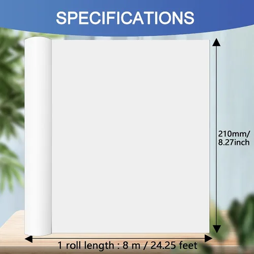 Miniatura 7 de Potanro Papel de impresora térmica A4, papel térmico de secado rápido, 8.3 x 11 pulgadas, térmico para impresora portátil (6 rollos)