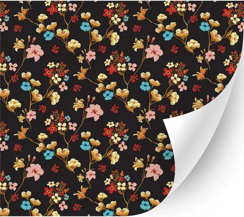 Miniatura 34 de HTV4U Vinilo de transferencia de calor con estampado floral (flor de acacia, 13.5 x 12 pulgadas), vinilo impreso para planchar, papel de prensa