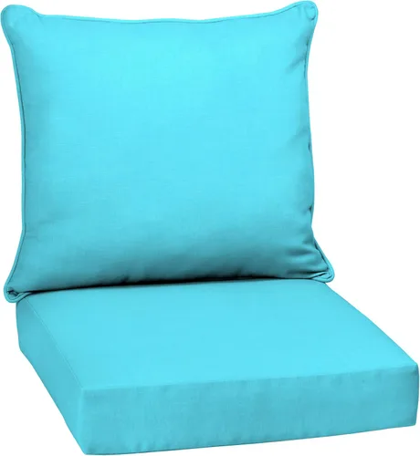 Miniatura 116 de Arden Outdoor Deep Seat Cushion Set, 24 x 24 pulgadas, Cojín para patio resistente al clima, a la lluvia y a la decoloración para silla, sofá y sofá
