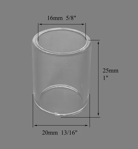Miniatura 5 de RIVERWELD TIG Stubby Lente de gas y pinzas cuerpo 17GL020 17CB20 Copa de vidrio #10 5/8 "Surtido Tamaño Kit WP 17 18 26 Antorcha de soldadura TIG