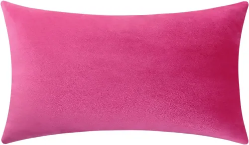 Miniatura 19 de Jeneoo Cómodas fundas de almohada de terciopelo suaves y gruesas para niños, para sofá, fundas de cojín decorativas sólidas cuadradas para Lavanda