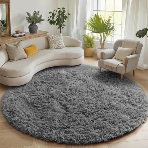 Miniatura 42 de ONASAR - Alfombra de pasillo negra de 2 x 6 pies, esponjosa, lavable, ultrasuave, afelpada, peluda, tapete para bebés, dormitorio de niños, armario