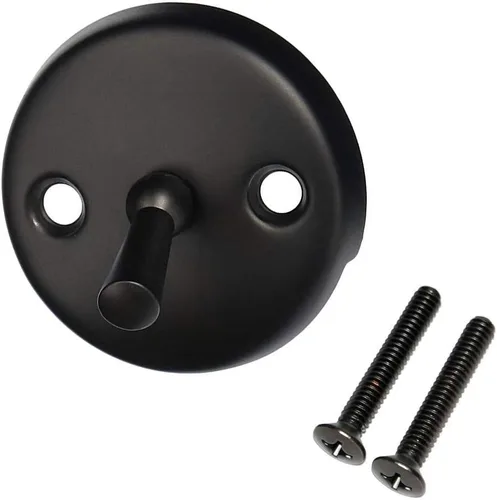 Miniatura 2 de Westbrass R92-12 - Juego de molduras para bañera de palanca de viaje de 3-1/8 pulgadas con placa frontal de desbordamiento de 2 agujeros, bronce Oil