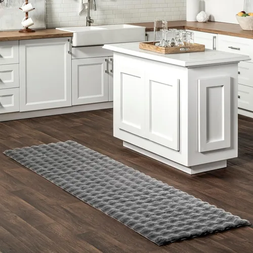 Miniatura 29 de nuLOOM SuperiorWash Collection Kai Blanco Hueso, 5 x 8 pies, esponjosa y acogedora, de alto tráfico, resistente a las manchas, fácil de limpiar, Kai