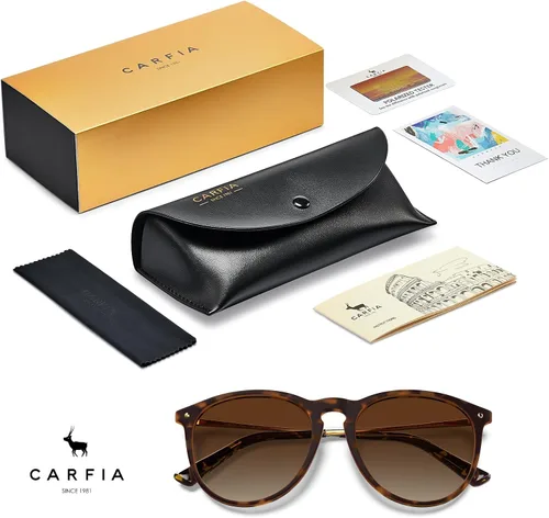 Miniatura 7 de CARFIA Gafas de sol de moda para mujer, polarizadas, protección UV, estilo clásico retro, CA5100