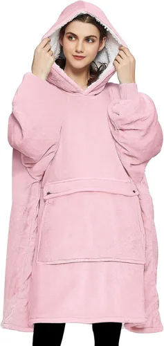 Miniatura 69 de KFUBUO Manta portátil con capucha de sherpa para niños, todos los patrones, sudadera de gran tamaño con bolsillo, regalos de cumpleaños para niñas