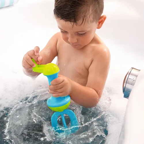 Miniatura 7 de HABA Juguetes de baño para niños pequeños: batidor de baño de burbujas para niños, para juegos sensoriales, habilidades motoras y diversión