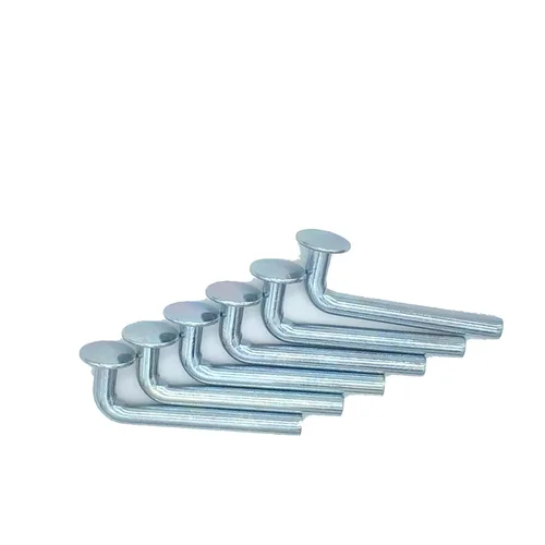 Miniatura 9 de Perno de seguridad para estante de paleta, pasador de caída universal, sombrero redondo Φ ¾″ 0.750″ (0.750 in), ancho Φ 0.300″ (0.300 in), altura