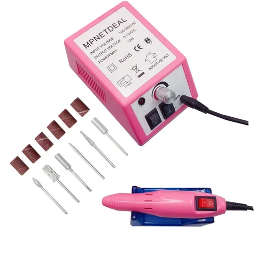 Miniatura 12 de Mpnetdeal - Taladro de uñas eléctrico, juego de máquina de taladro y lima para uñas acrílicas