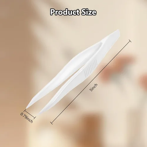 Miniatura 2 de 3 pinzas de contacto para contactos suaves, herramienta removedor de lentes de silicona con aplicador blanco, herramientas compactas de eliminación