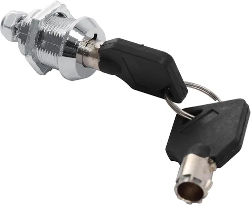 Miniatura 9 de TCMT Paquete de 11 cierres cromados para maletero de maquinilla de afeitar cortada King con llaves para Harley Pack Trunk Electra Glide Road King
