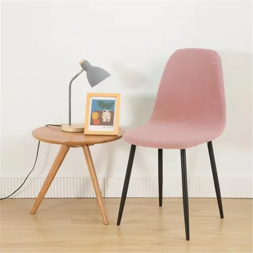 Miniatura 2 de Paquete de 4 fundas de elastano modernas de mediados de siglo, reutilizables, sin brazos, para sillas de comedor, para cocina, hogar, bar, hotel