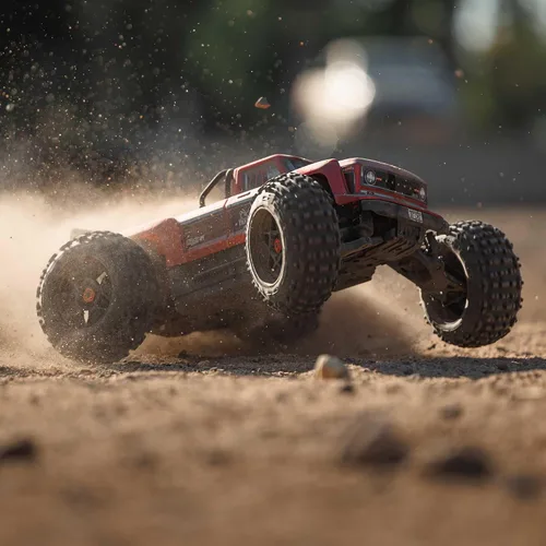 Miniatura 4 de ARRMA Camión RC Outcast 4X4 4S BLX 1/10 4WD Camión de acrobacias RTR (batería y cargador no incluidos), rojo, ARA4410V2T4