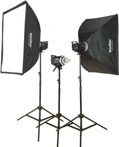 Miniatura 7 de Godox MS300 300WS 2.4G Wireless X System Studio Flash, temperatura de color 5600±200k, tiempo de reciclaje de 0.1-1.8S, utilizando el gatillo Godox
