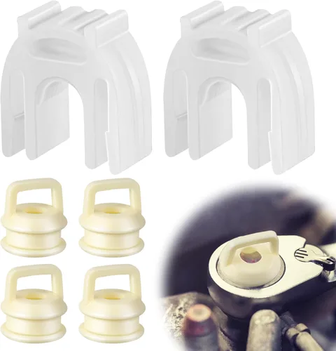 2 juegos/6 piezas 14104 Kit de bujes de cable de cambio 15276979 52855956AG Clip compatible con Chevrolet 1500 2500 3500 4.3L 5.3L 6.0L 6.2L 6.6L