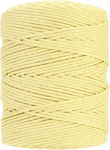 Miniatura 44 de Cuerda de macramé 4 mm x 328 yardas Natural Cuerda de algodón para macramé Cuerda de macramé colorida Cordón de algodón suave Suministros de macramé